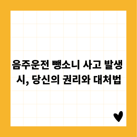 음주운전 뺑소니 사고 발생 시, 당신의 권리와 대처법