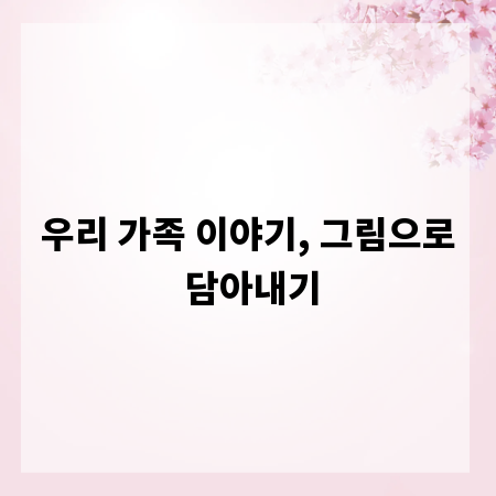 우리 가족 이야기, 그림으로 담아내기
