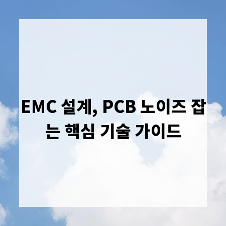 EMC 설계, PCB 노이즈 잡는 핵심 기술 가이드